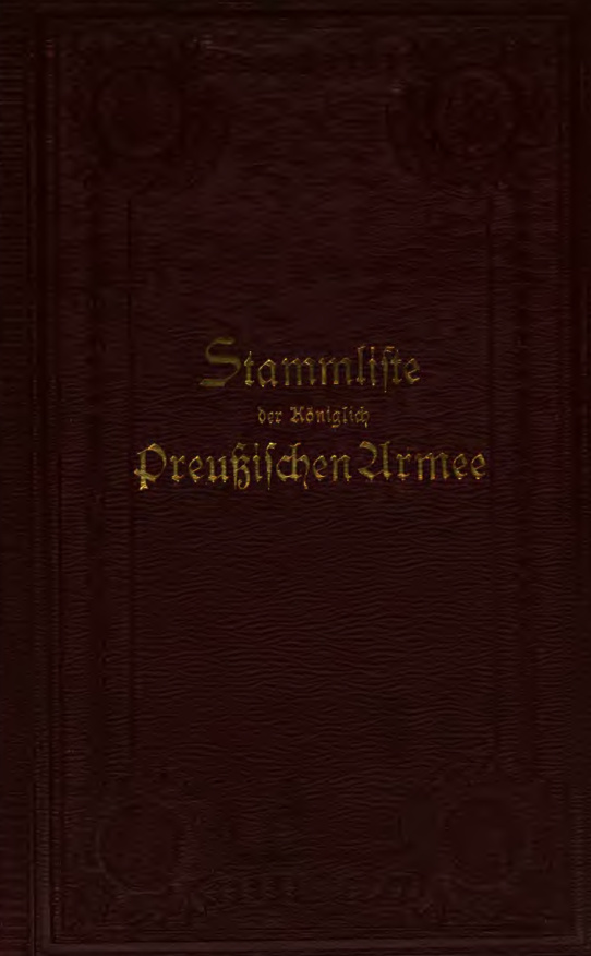 Stammliste der Koniglich Preussischen Armee German Edition Paul von Abel Kitap Kapağı
