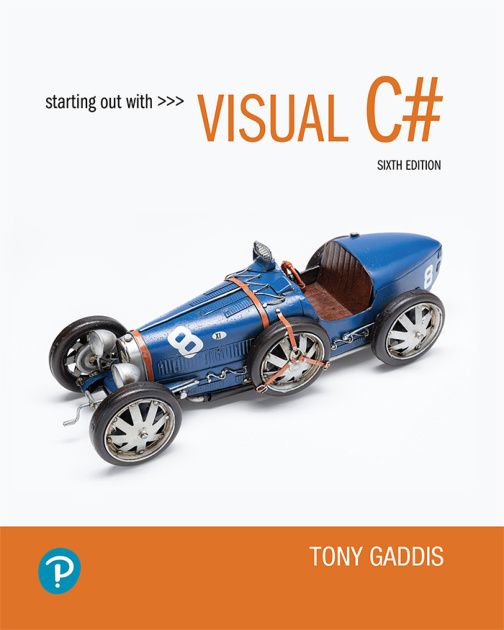 Starting out with Visual C 6th Edition Tony Gaddis Kitap Kapağı