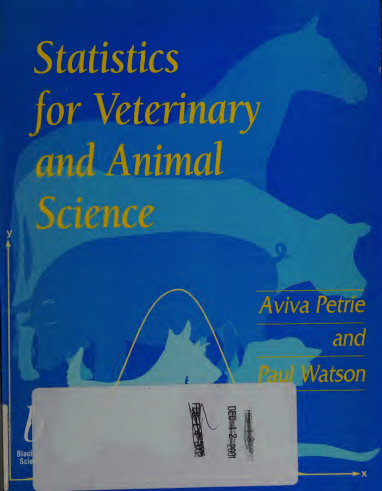 Statistics for veterinary and animal science Aviva Petrie Kitap Kapağı