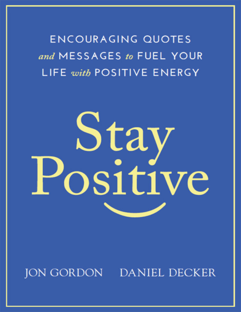 Stay Positive Daniel Decker Kitap Kapağı
