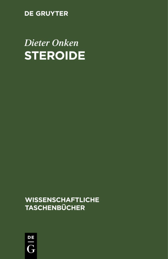 Steroide German Edition Dieter Onken Kitap Kapağı