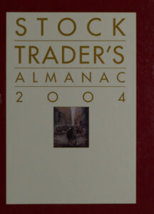 Stock Traders Almanac 2004 Jeffrey A Hirsch Kitap Kapağı