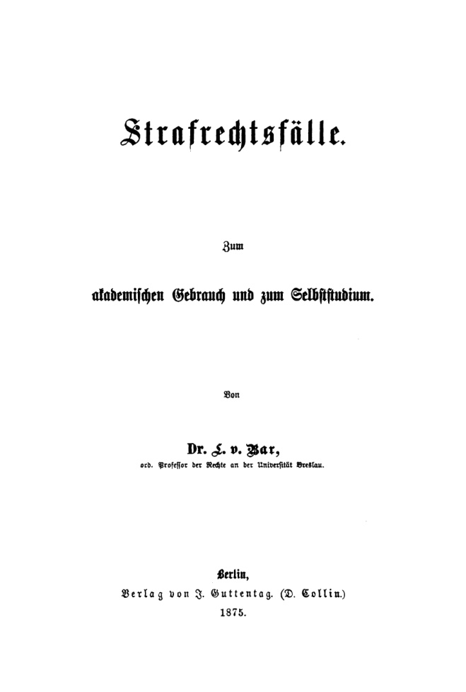 Strafrechtsfalle German Edition Ludwig Bar Kitap Kapağı