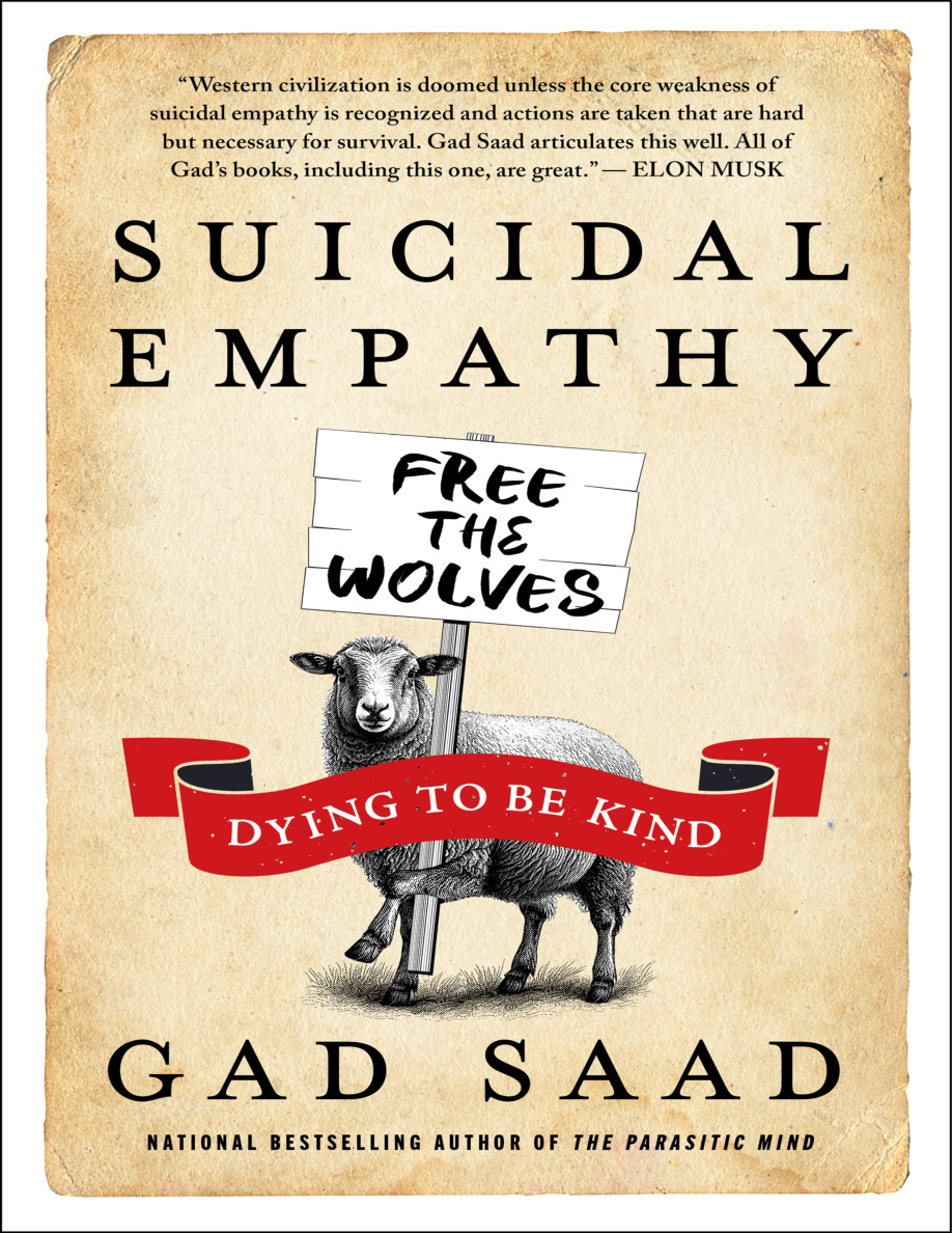 Suicidal Empathy Dying to Be Kind Gad Saad Kitap Kapağı
