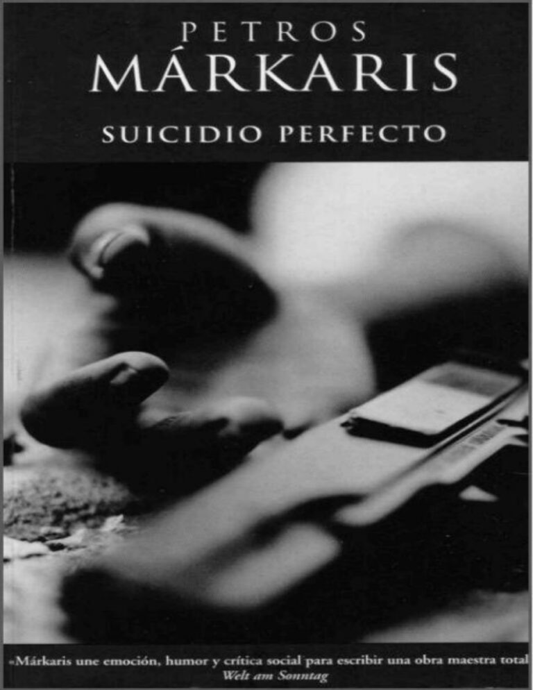 Suicidio perfecto Petros Markaris Kitap Kapağı