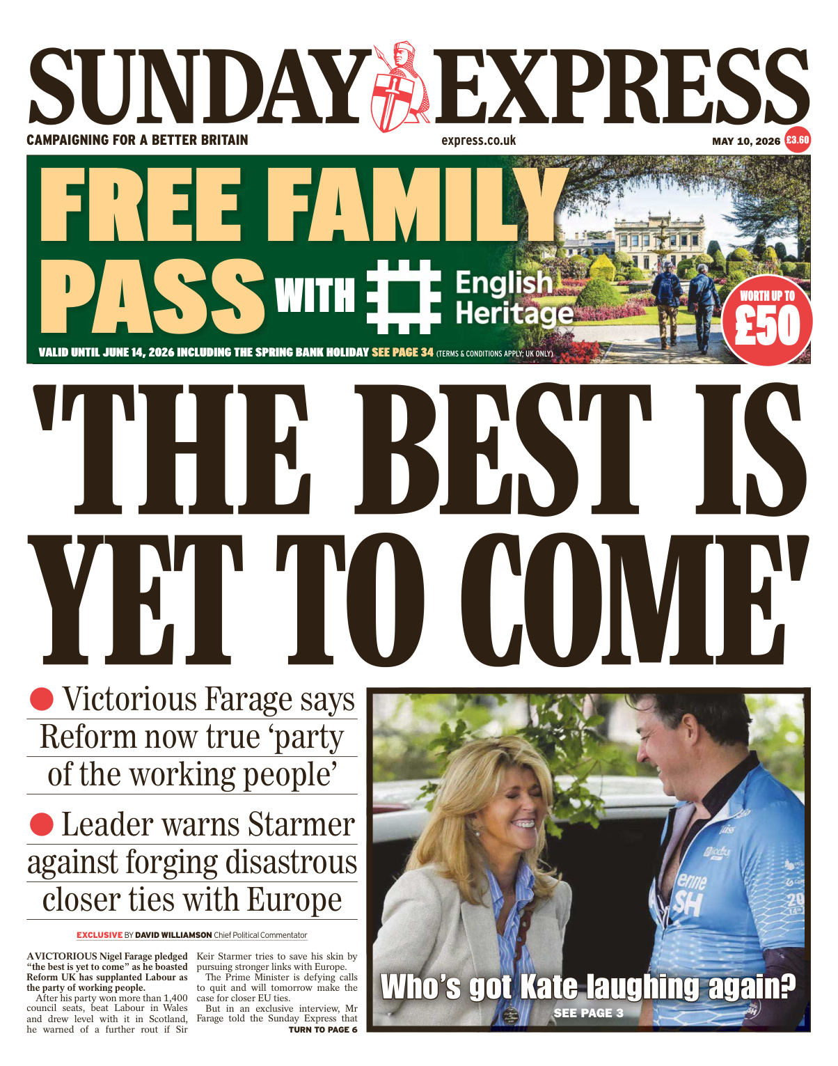 Sunday Express May 10 2026 Sunday Express Kitap Kapağı