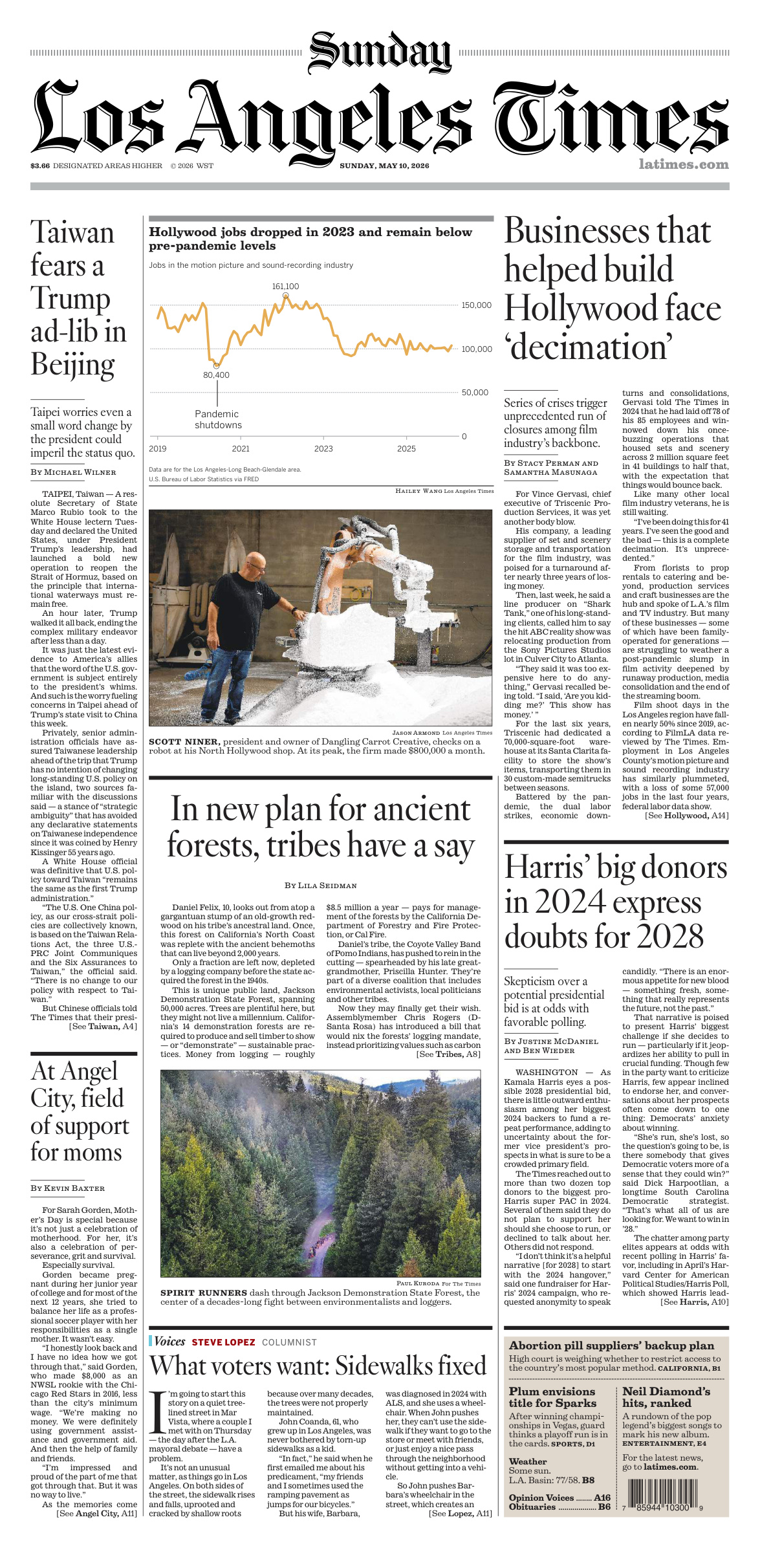 Sunday Los Angeles Times May 10 2026 Sunday Los Angeles Times Kitap Kapağı