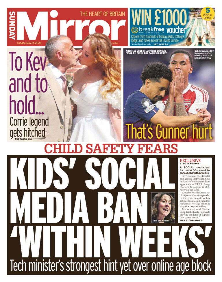 Sunday Mirror May 31 2026 Sunday Mirror Kitap Kapağı