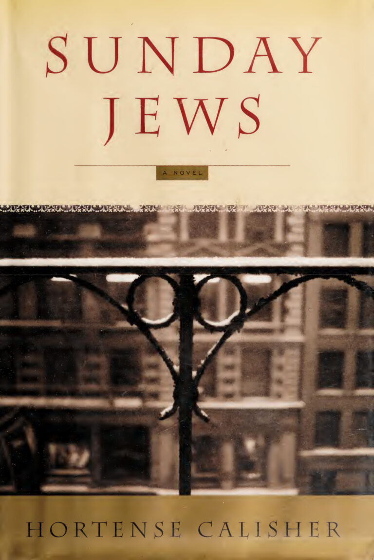 Sunday jews Calasher Kitap Kapağı