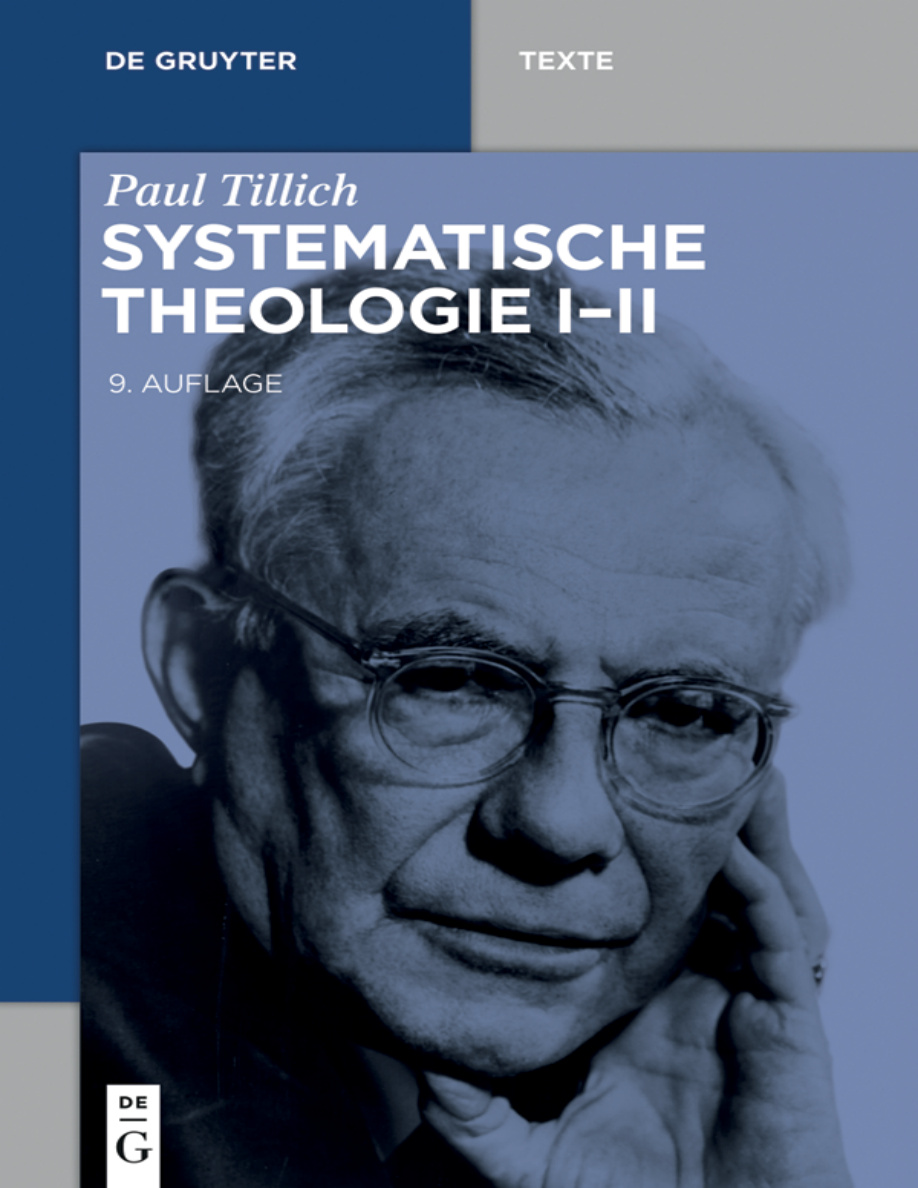 Systematische Theologie I II German Edition Paul Tillich Kitap Kapağı