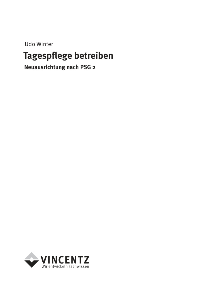 Tagespflege betreiben German Edition Udo Winter Kitap Kapağı