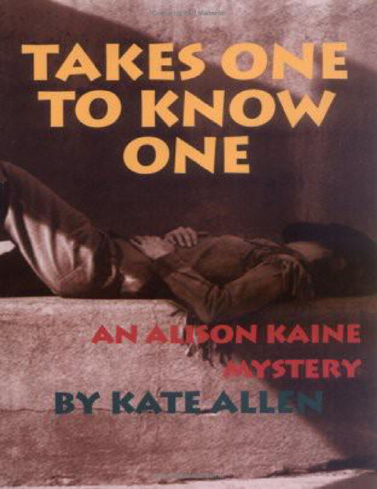 Takes One to Know One Allen Kate Kitap Kapağı
