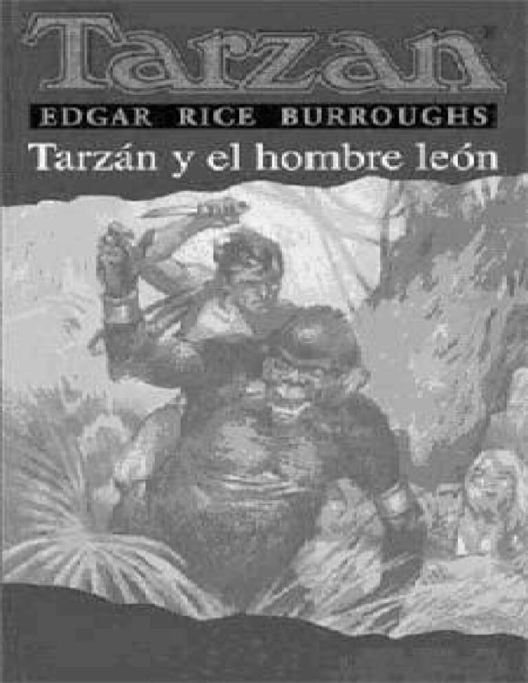 Tarzan y el Hombre Leon Burroughs Edgar Rice Kitap Kapağı