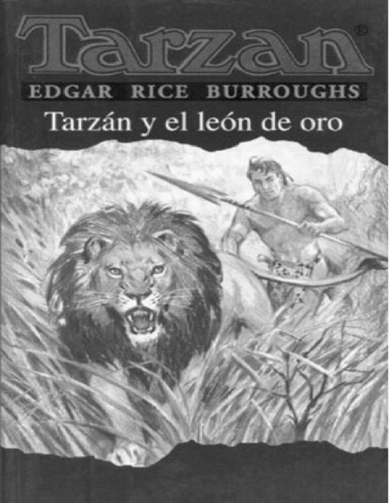 Tarzan y el leon de oro Burroughs Edgar Rice Kitap Kapağı
