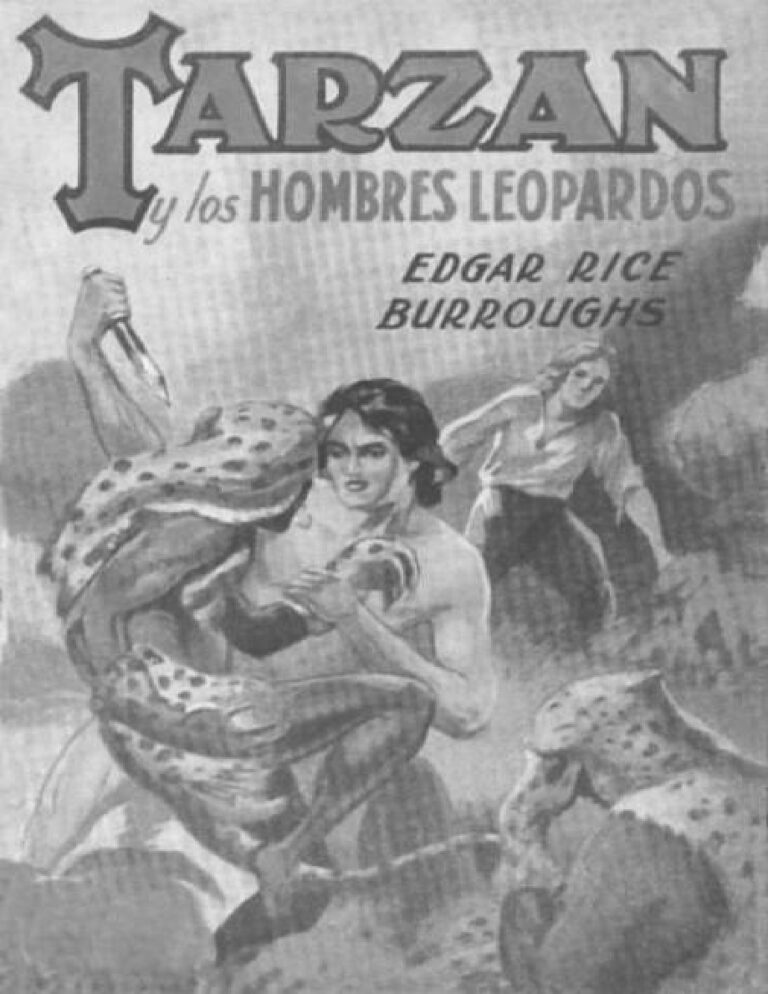 Tarzan y los hombres leopardo Burroughs Edgar Rice Kitap Kapağı