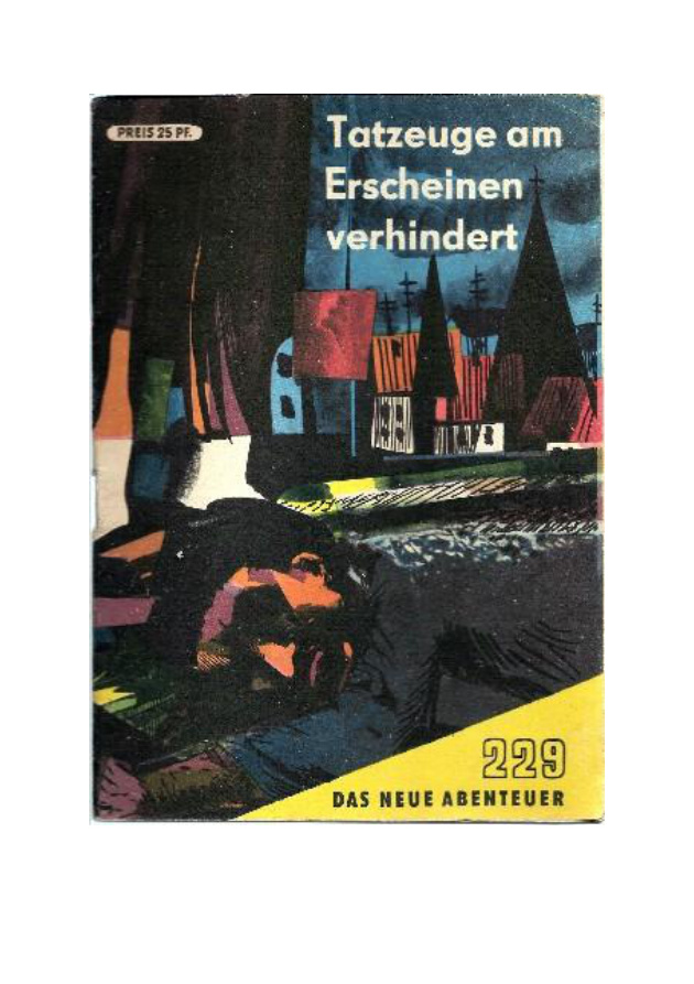 Tatzeuge am Erscheinen verhindert German Edition Moll Herbert Kitap Kapağı