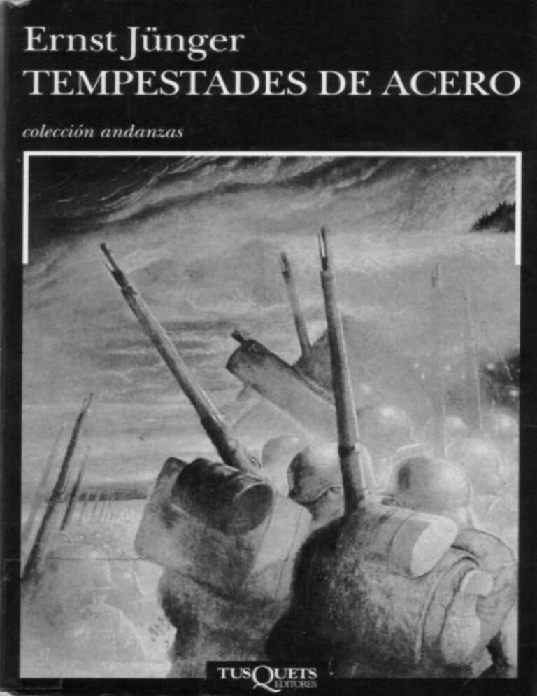 Tempestades de acero Ernst Junger Kitap Kapağı