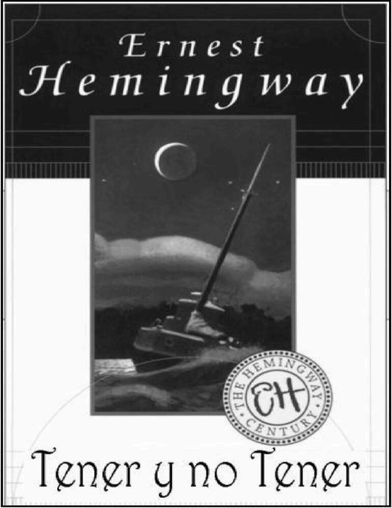 Tener y no tener Hemingway Ernest Kitap Kapağı