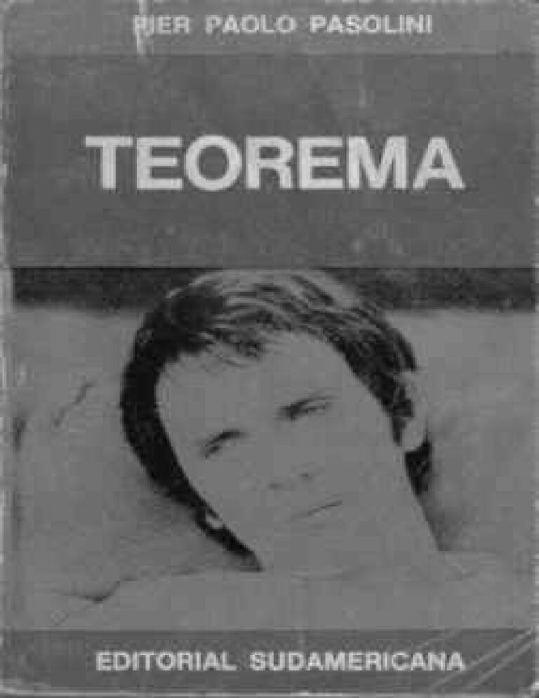 Teorema Pasolini Pier Paolo Kitap Kapağı