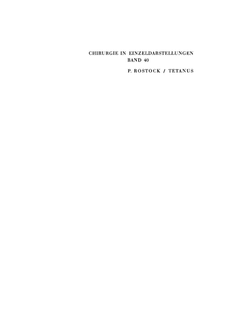 Tetanus German Edition Paul Rostock Kitap Kapağı