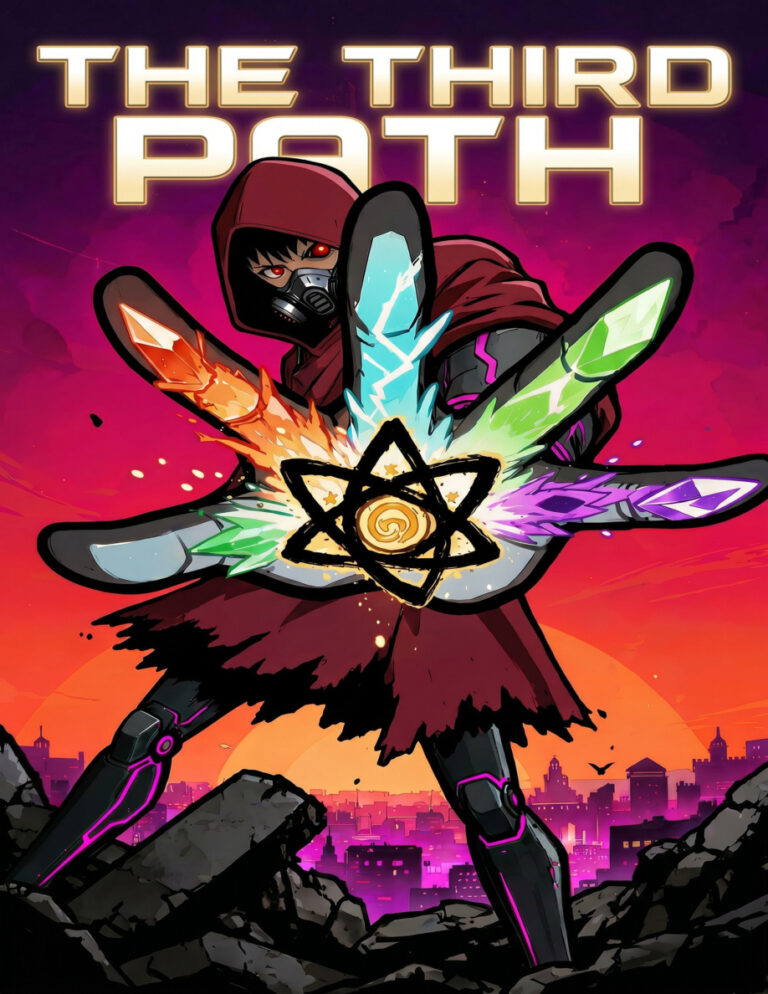 The 3rd Path Survival in a Cyberpunk Wasteland Rust Prophet Kitap Kapağı