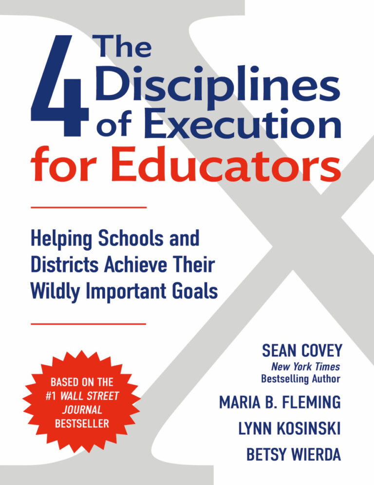 The 4 Disciplines of Execution for Educators Sean Covey Kitap Kapağı