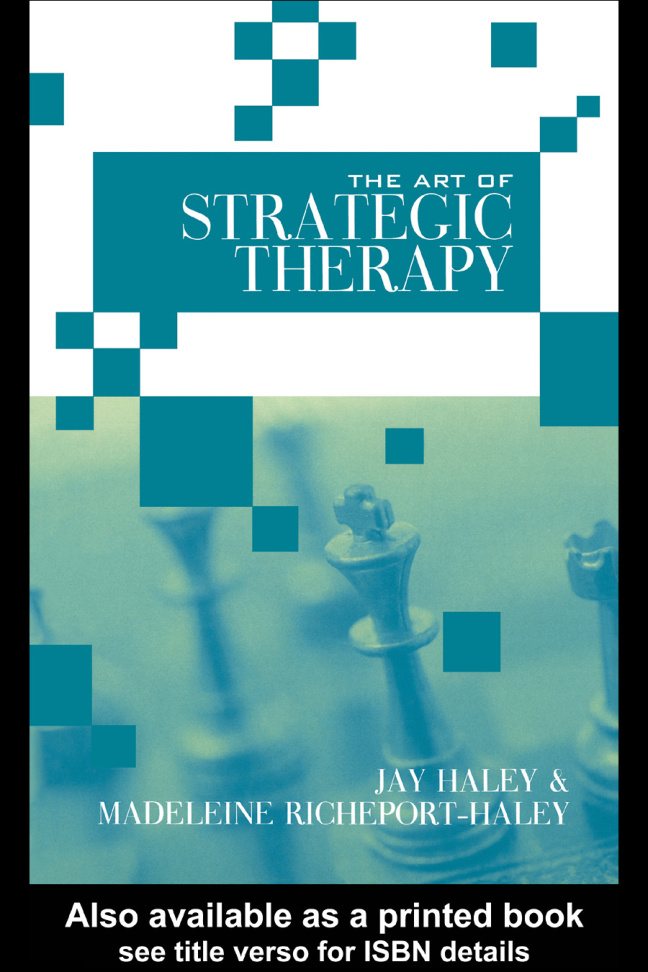 The Art of Strategic Therapy Jay Haley Kitap Kapağı