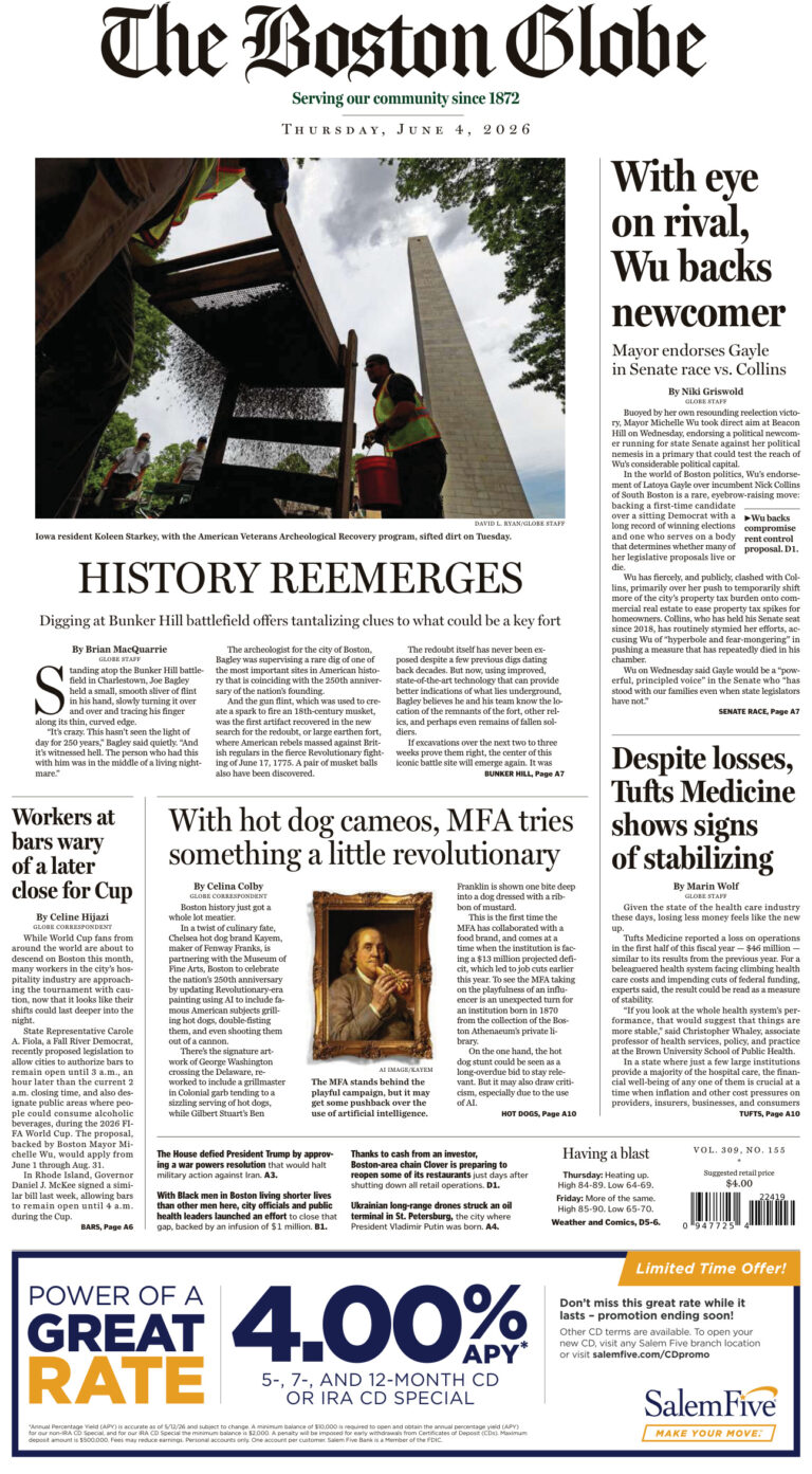 The Boston Globe – June 04, 2026 PDF Download – The Boston Globe