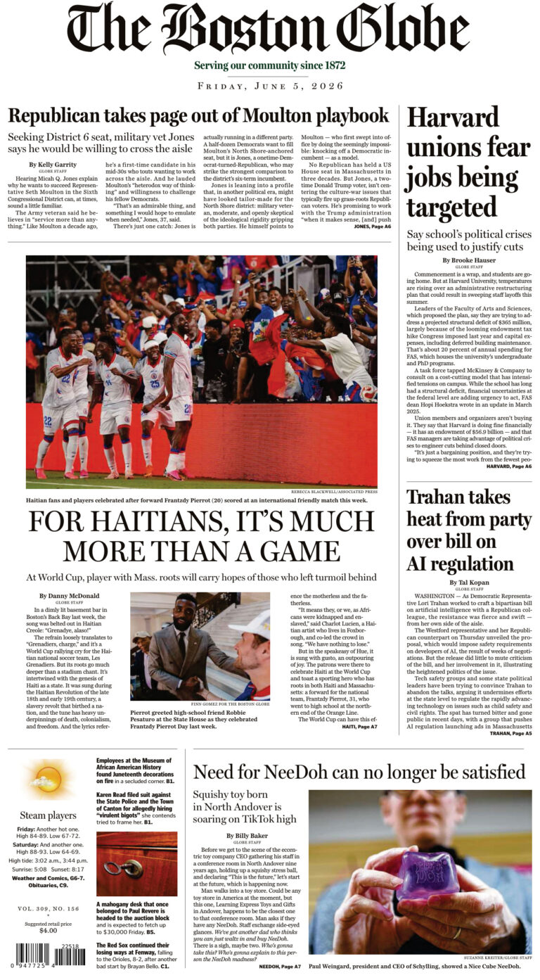 The Boston Globe – June 10, 2026 PDF Download – The Boston Globe