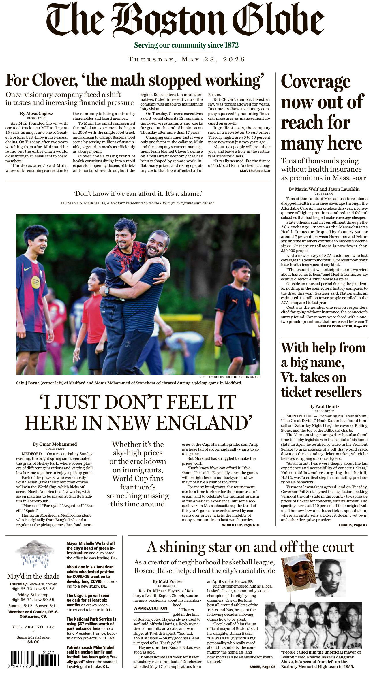The Boston Globe - May 28, 2026 PDF Download