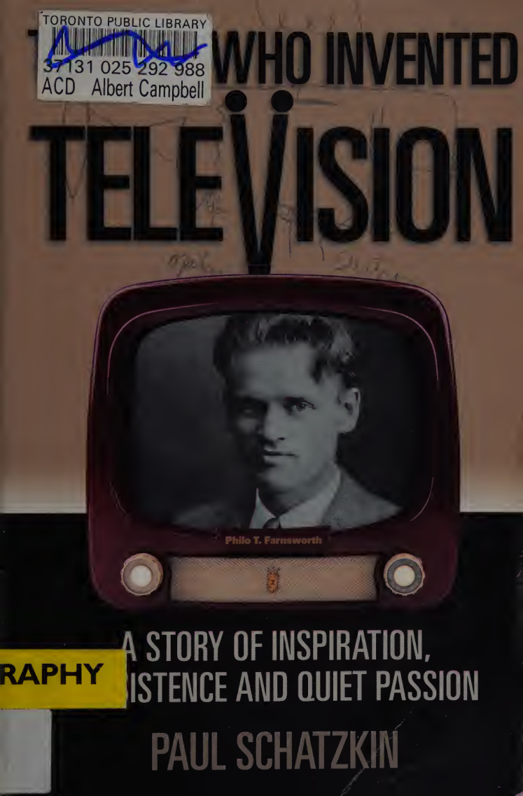 The Boy Who Invented Television Paul Schatzkin Kitap Kapağı