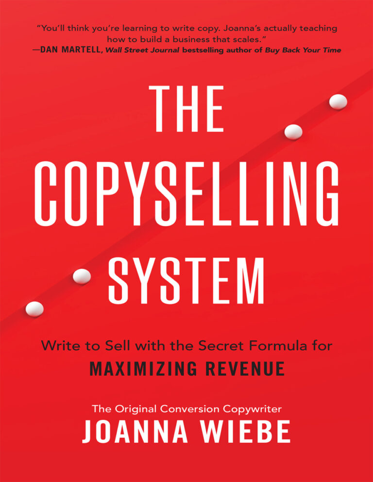 The Copyselling System Joanna Wiebe Kitap Kapağı