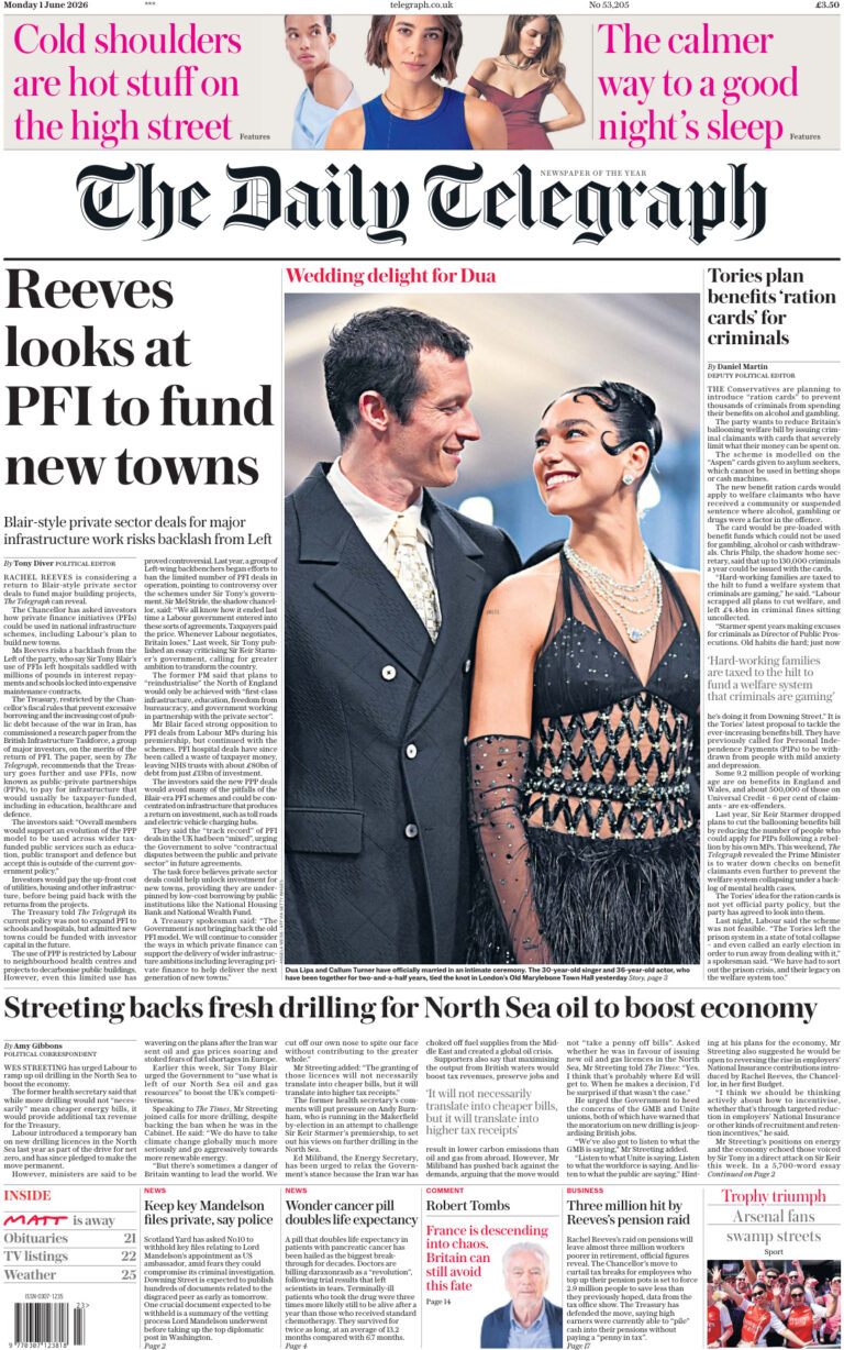The Daily Telegraph – June 01, 2026 PDF Download – The Daily Telegraph