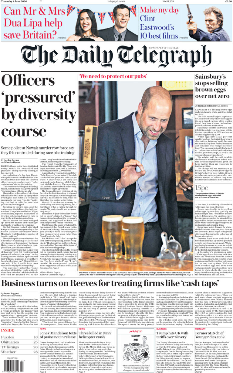 The Daily Telegraph – June 04, 2026 PDF Download – The Daily Telegraph