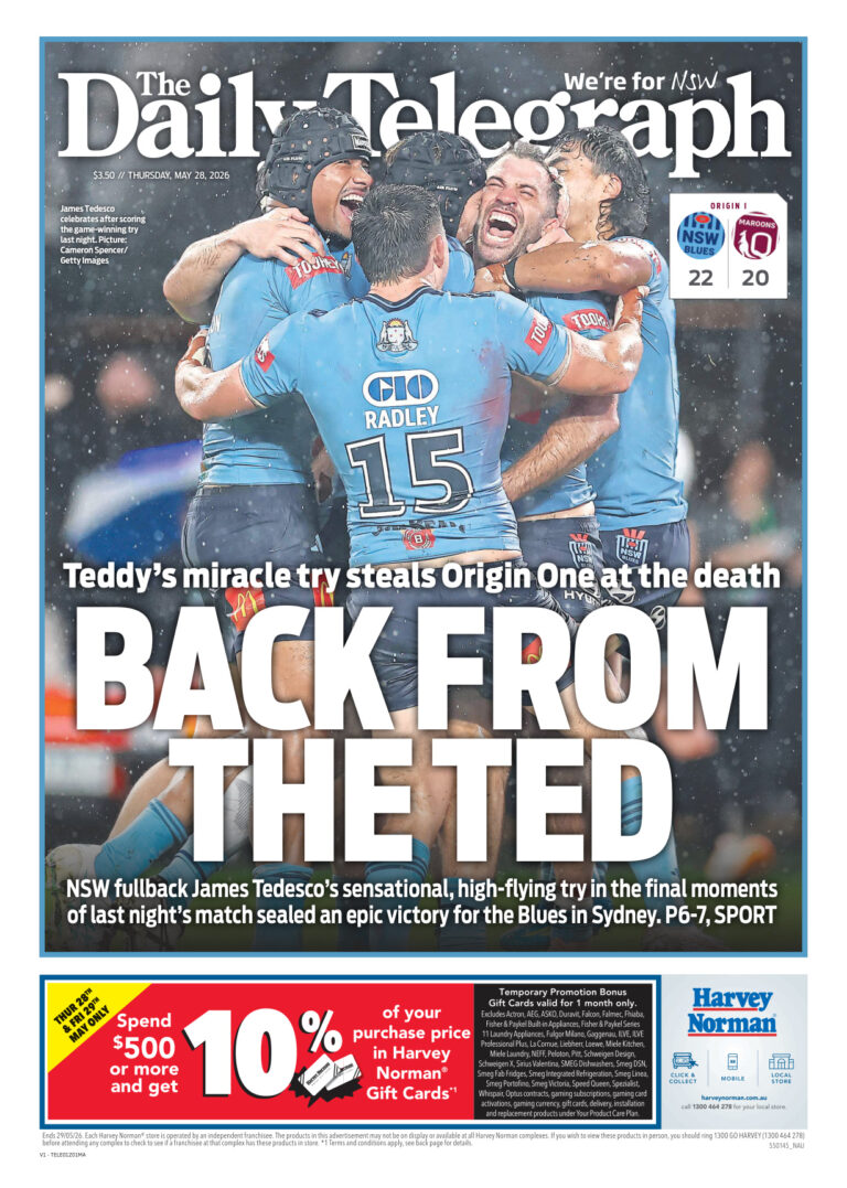 The Daily Telegraph Australia 28 May 2026 The Daily Telegraph Australia Kitap Kapağı
