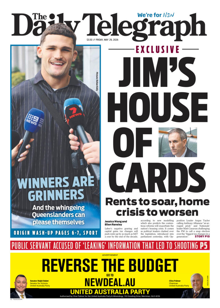 The Daily Telegraph Australia 29 May 2026 The Daily Telegraph Australia Kitap Kapağı