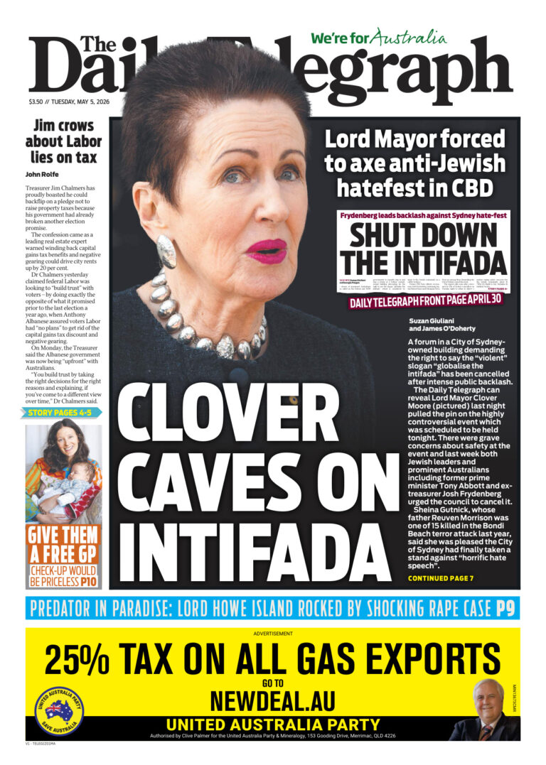 The Daily Telegraph Australia 5 May 2026 The Daily Telegraph Australia Kitap Kapağı