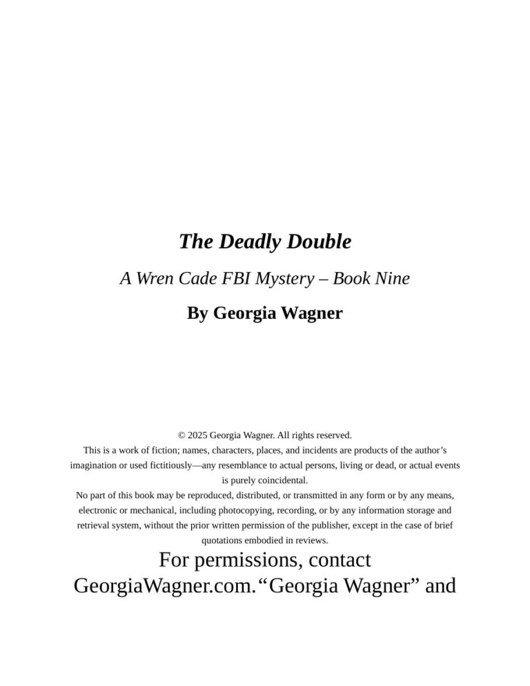 The Deadly Double Georgia Wagner Kitap Kapağı