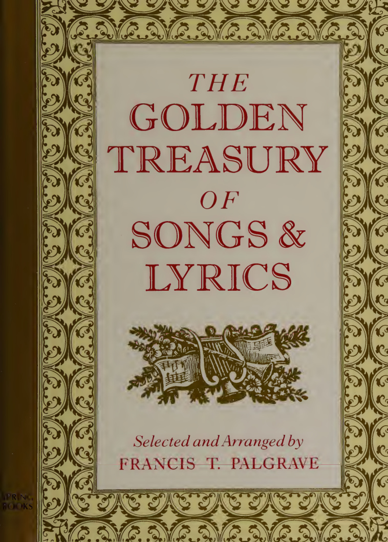 The Golden Treasury Francis Turner Palgrave Kitap Kapağı