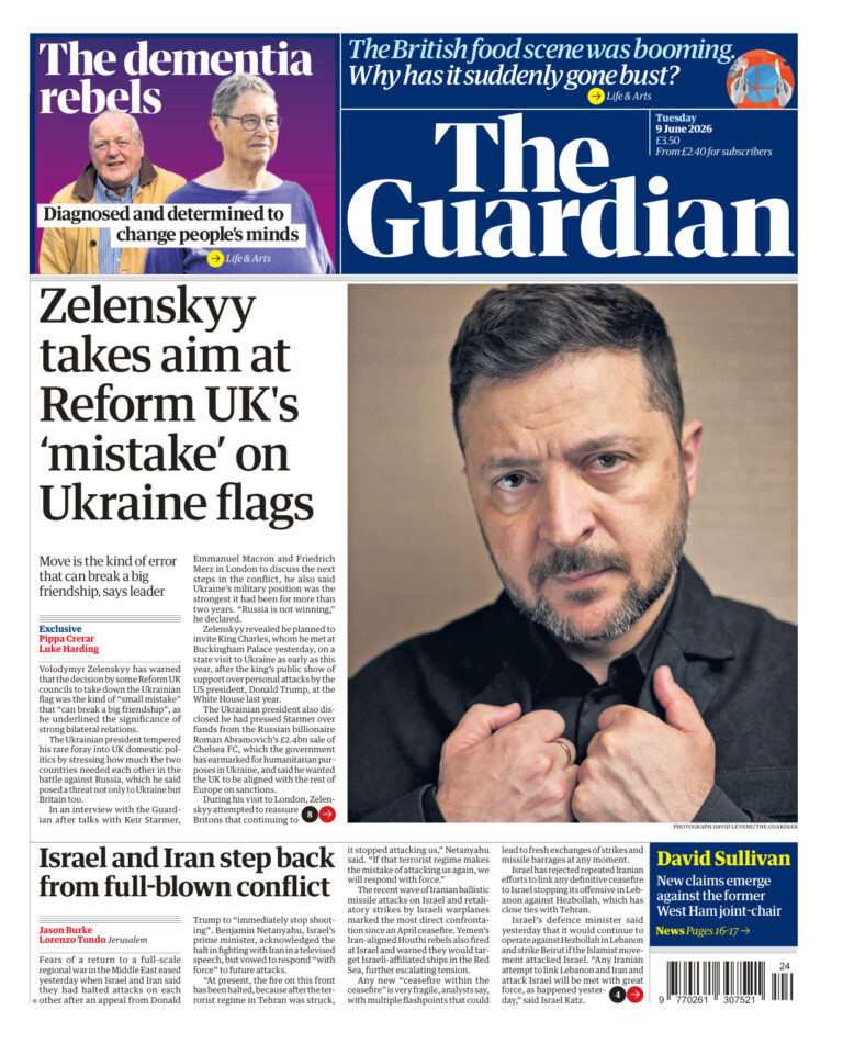 The Guardian June 09 2026 The Guardian Kitap Kapağı