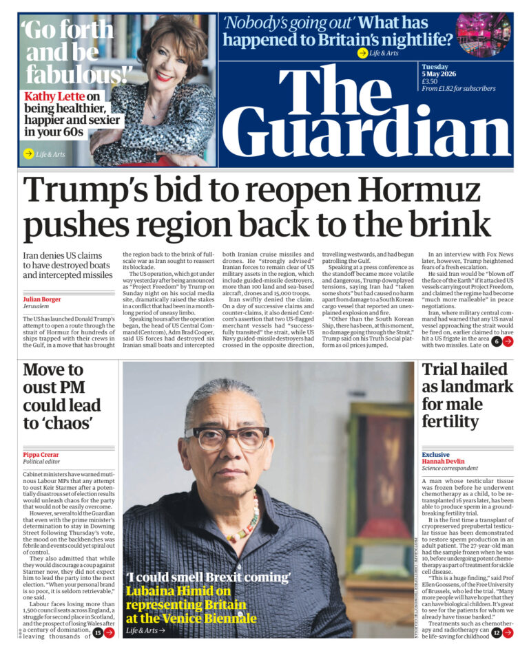 The Guardian May 05 2026 The Guardian Kitap Kapağı