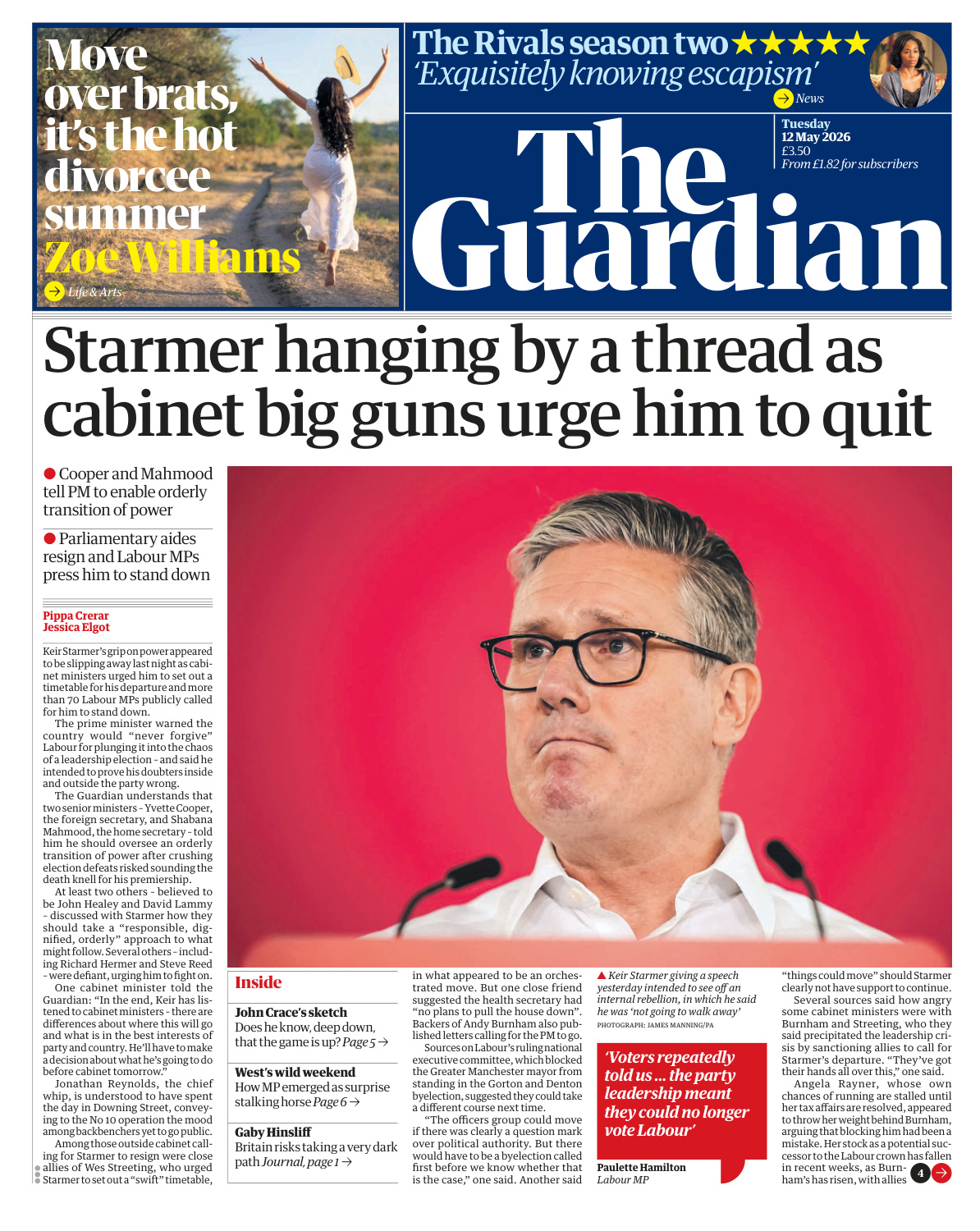 The Guardian May 12 2026 The Guardian Kitap Kapağı
