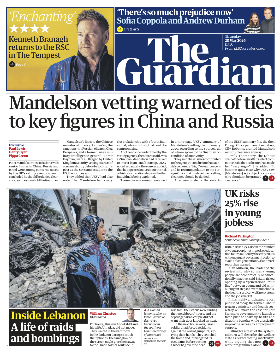 The Guardian May 28 2026 The Guardian Kitap Kapağı