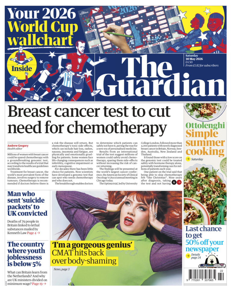 The Guardian May 30 2026 The Guardian Kitap Kapağı
