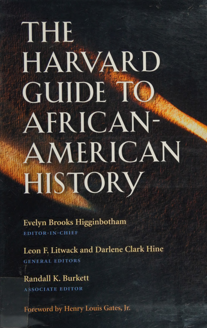 The Harvard guide to African American History Evelyn Brooks Higginbotham Kitap Kapağı