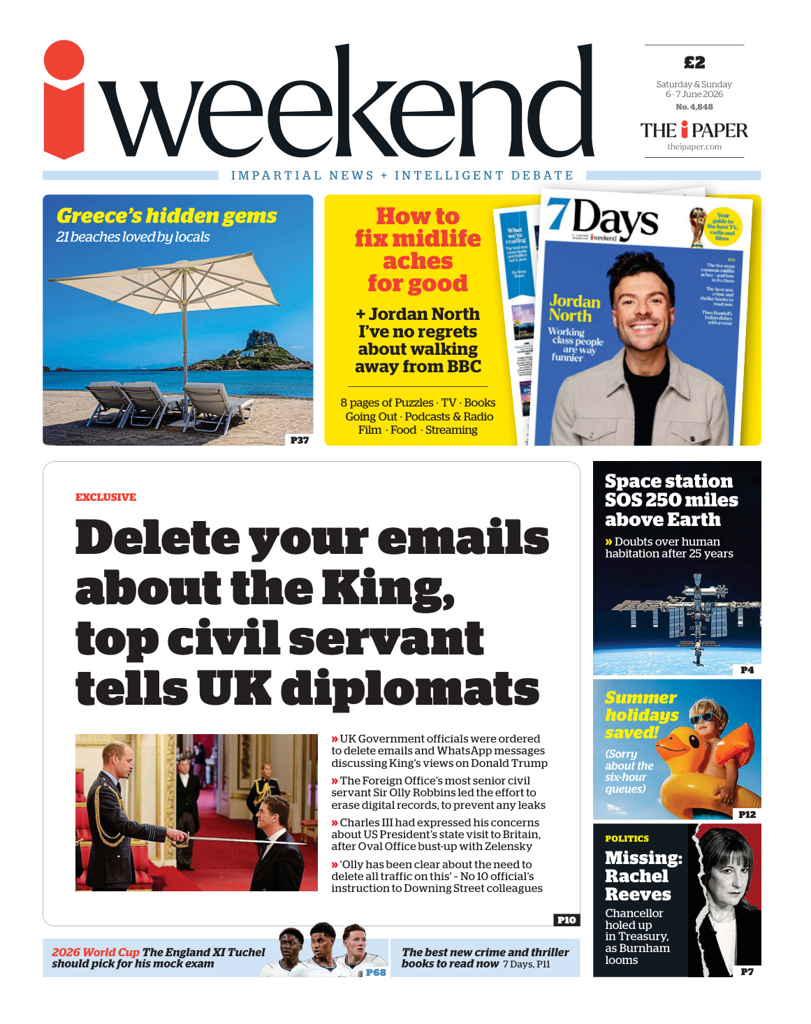 The i Newspaper Weekend - 06-07 June 2026 PDF Download