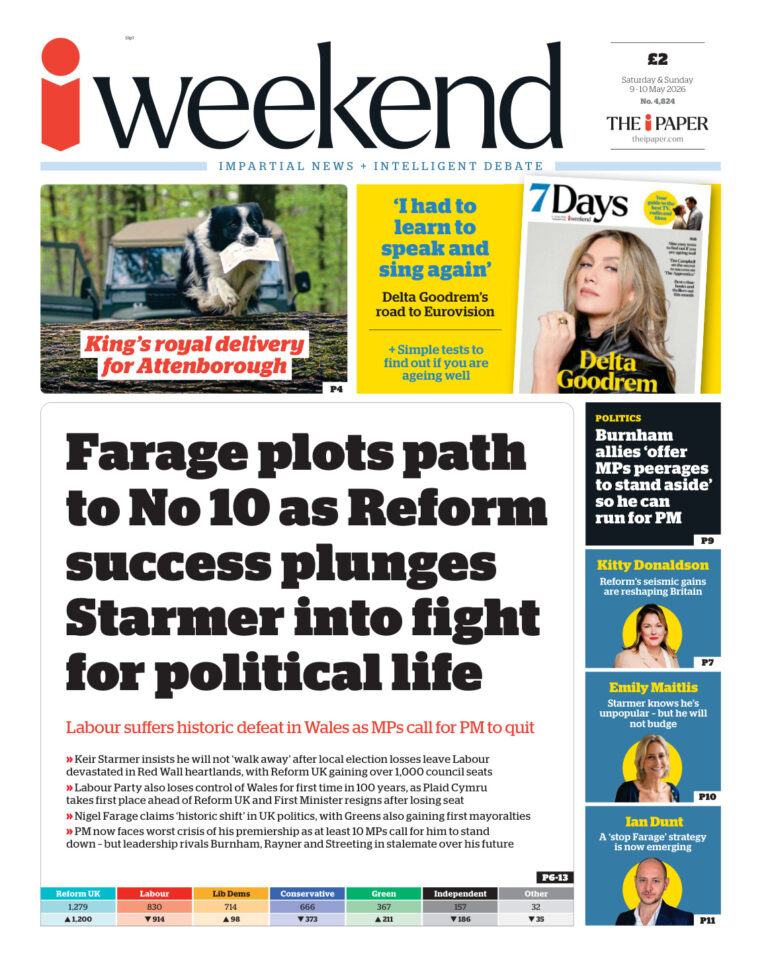 The I newspaper weekend 910 May 2026 The I newspaper weekend Kitap Kapağı
