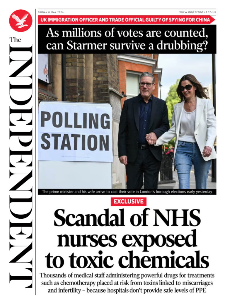 The Independent May 08 2026 The Independent Kitap Kapağı