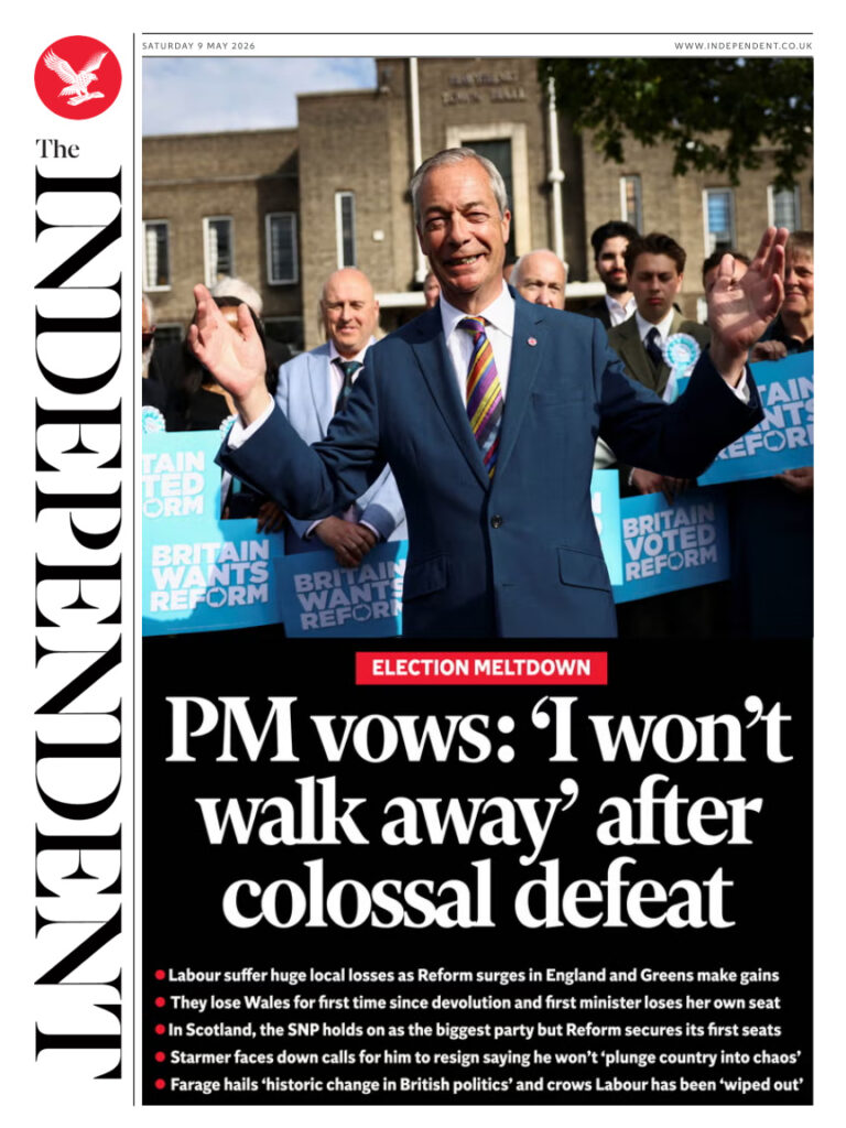 The Independent May 09 2026 The Independent Kitap Kapağı