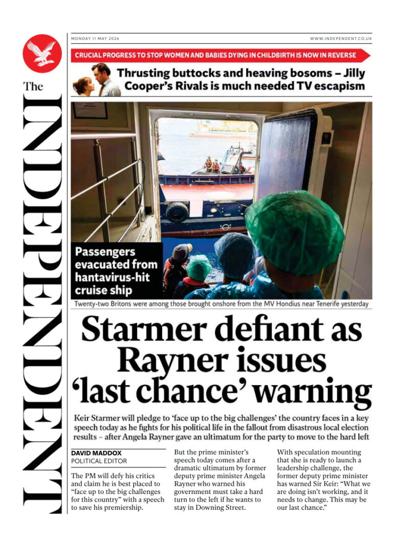 The Independent May 11 2026 The Independent Kitap Kapağı